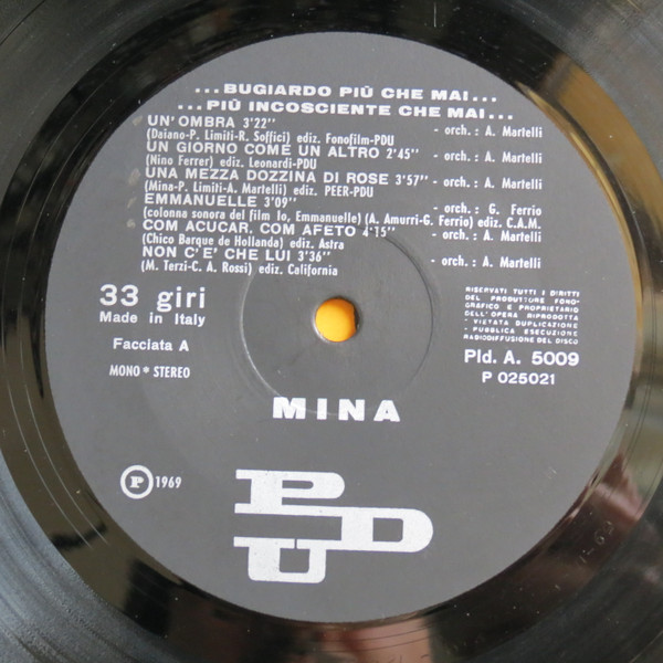 Mina - ...Bugiardo Più Che Mai... Più Incosciente Che Mai... | PDU (Pld.A. 5009) - 3