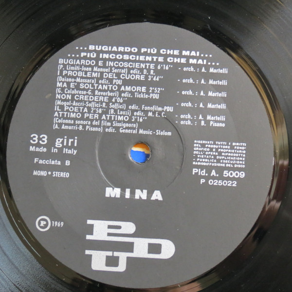 Mina - ...Bugiardo Più Che Mai... Più Incosciente Che Mai... | PDU (Pld.A. 5009) - 4