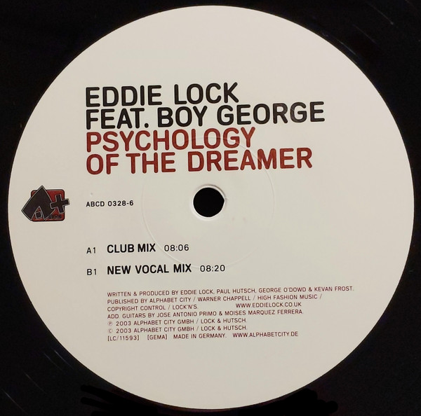 Eddie Lock Feat. Boy George - Psychology Of The Dreamer | Alpha+ (ABCD 0328-6) - 4