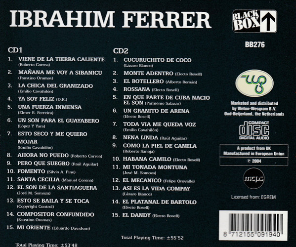 Ibrahim Ferrer - El Dandy | Weton-Wesgram (BB276) - 2