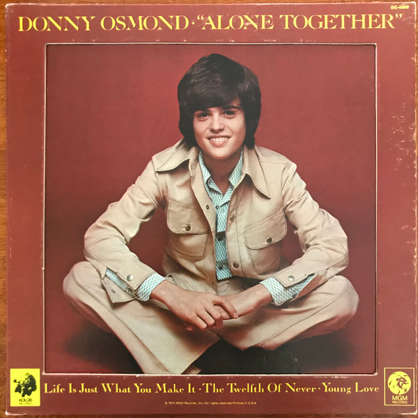 Donny Osmond - Alone Together | MGM Records (SE 4886) - 2