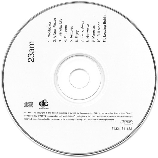 Robert Miles - 23am | Deconstruction (74321 541132) - 3