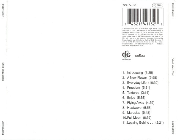 Robert Miles - 23am | Deconstruction (74321 541132) - 2
