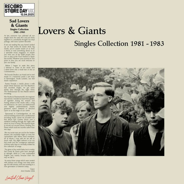 Sad Lovers And Giants - Singles Collection 1981-1983 | Lantern Rec. (LANR051) - 2 Sad Lovers And Giants - Singles Collection 1981-1983 | Lantern Rec. (LANR051) - 2