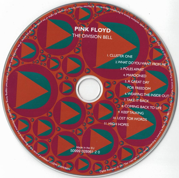 Pink Floyd - The Division Bell | Parlophone (50999 028961 2 0) - 2