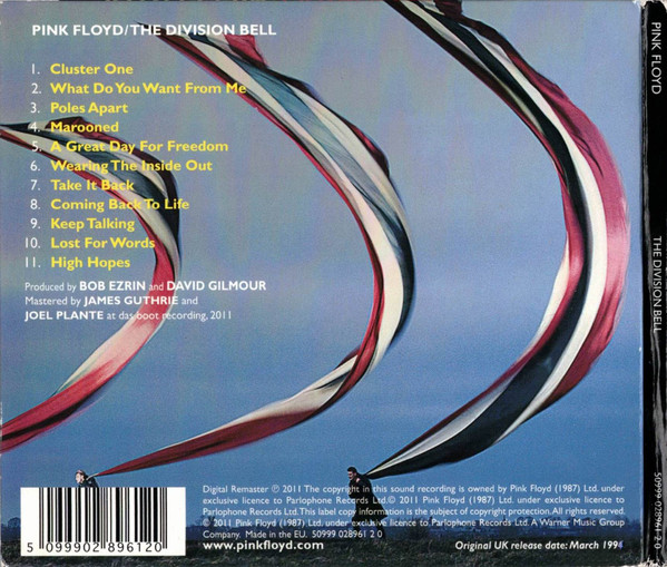 Pink Floyd - The Division Bell | Parlophone (50999 028961 2 0) - 4