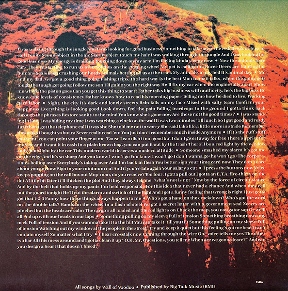 Wall Of Voodoo - Dark Continent | I.R.S. Records (ILP 85406) - 4 Wall Of Voodoo - Dark Continent | I.R.S. Records (ILP 85406) - 4