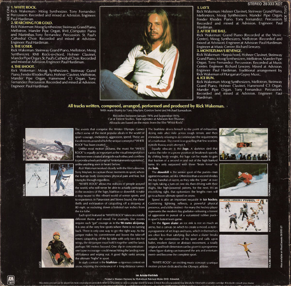 Rick Wakeman - White Rock | A&M Records (28 333 XOT) - 2