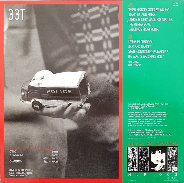 The Brigades - Yours Negatively | Negative Records (NLP 003) - 2
