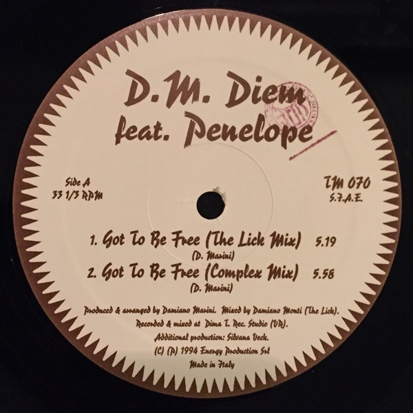 D M Diem Feat. Penelope - Got To Be Free | Extreme Records (TM 070) - 2