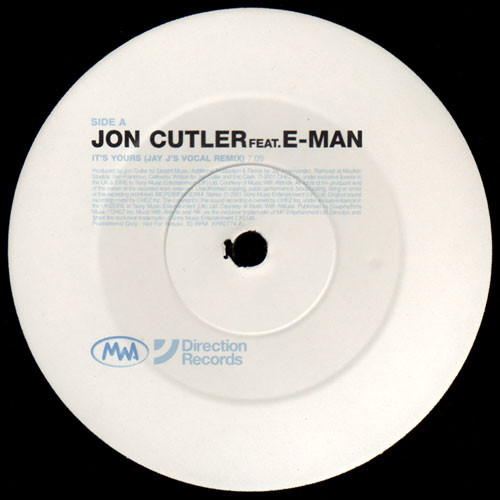 Jon Cutler Feat. E-Man - It's Yours | Direction Records (XPR2774) - main