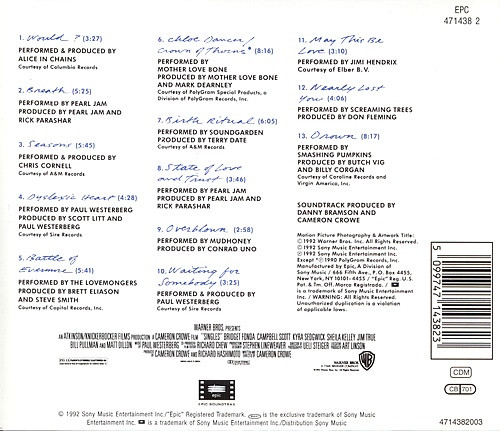 Various - Singles (Original Motion Picture Soundtrack) | Epic Soundtrax (EPC 471438 2) - 2