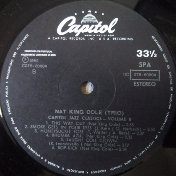 The Nat King Cole Trio - Trio Days | Capitol Records (11C 078 - 80804) - main