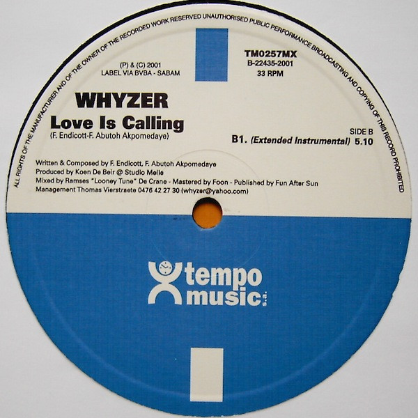 Whyzer - Love Is Calling | Tempo Music (TM0257MX) - 3