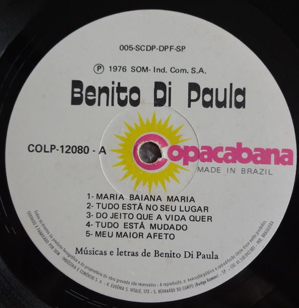 Benito Di Paula - Benito Di Paula | Copacabana (COLP-12080) - 3 Benito Di Paula - Benito Di Paula | Copacabana (COLP-12080) - 3