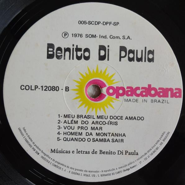 Benito Di Paula - Benito Di Paula | Copacabana (COLP-12080) - 4 Benito Di Paula - Benito Di Paula | Copacabana (COLP-12080) - 4