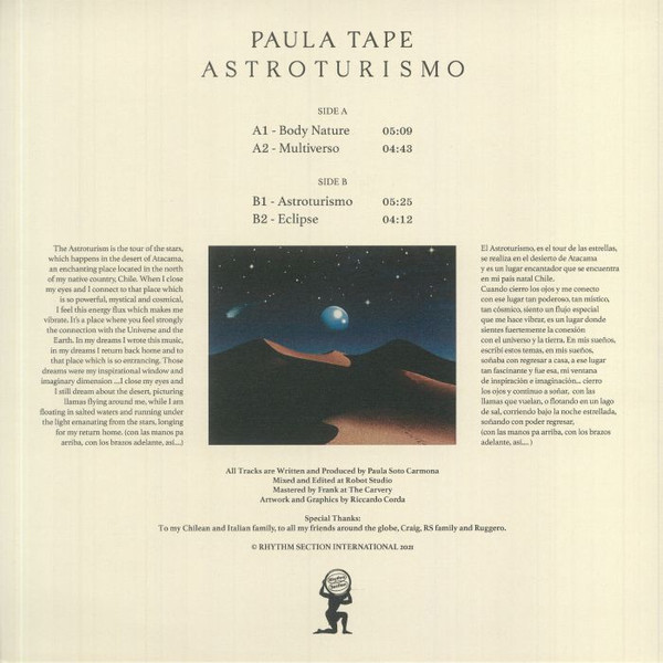 Paula Tape - Astroturismo | Rhythm Section International (RS048) - 2 Paula Tape - Astroturismo | Rhythm Section International (RS048) - 2
