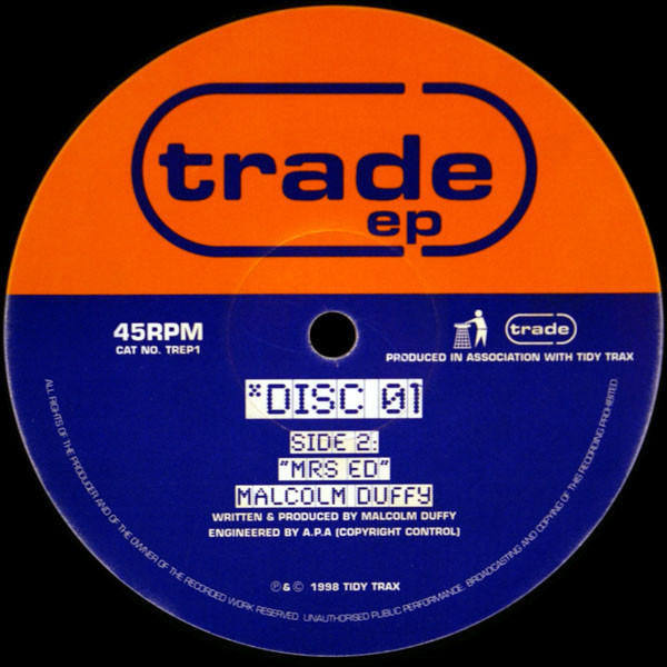 Alan Thompson / Malcolm Duffy - Trade EP Disc 01 | Trade (TREP1) - 3