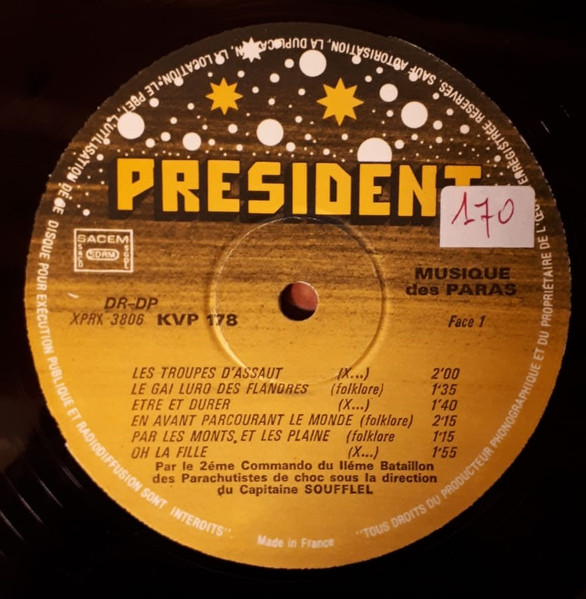 Musique Des Paras - Musique Des Paras | Président (KVP 178) - 3