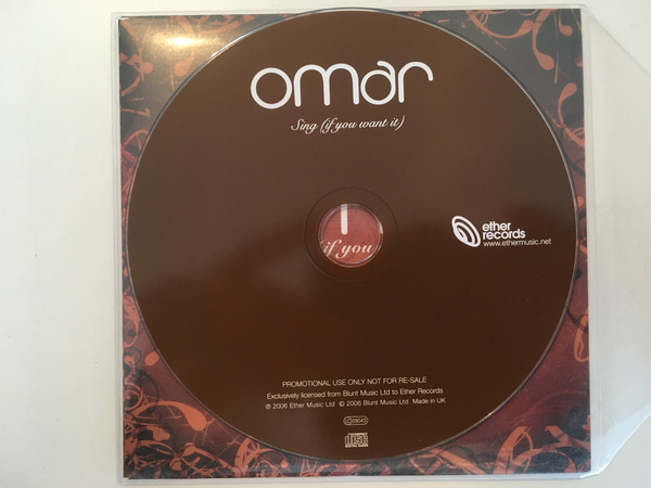 Omar - Sing (If You Want It) | Ether Records (none) - 3