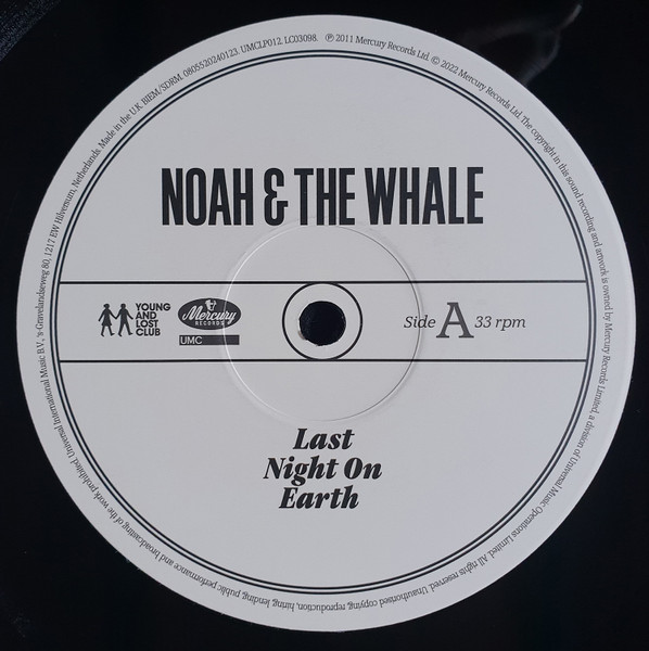 Noah And The Whale - Last Night On Earth | UMC (UMCLP012) - 4 Noah And The Whale - Last Night On Earth | UMC (UMCLP012) - 4