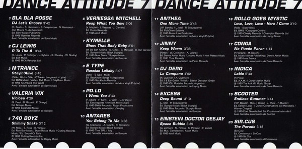 Various - Dance Attitude 7 | PolyGram Projets Spéciaux (6258) - 2