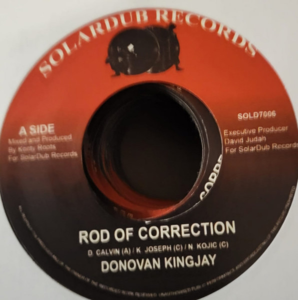 Donovan Kingjay - Rod Of Correction | Solardub Records (SOLD7006)