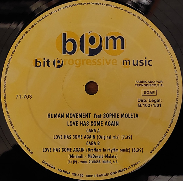 Human Movement Feat. Sophie Moleta - Love Has Come Again | Bit Progressive Music (71-703) - 3