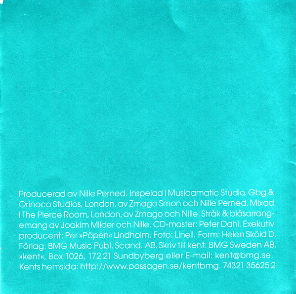 Kent - Verkligen | RCA Victor (74321 35625 2) - 4