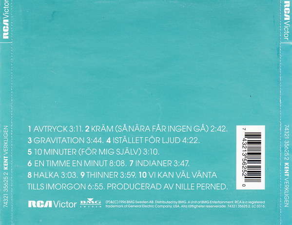 Kent - Verkligen | RCA Victor (74321 35625 2) - 2
