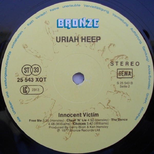 Uriah Heep - Innocent Victim | Bronze (25 543 XOT) - 4