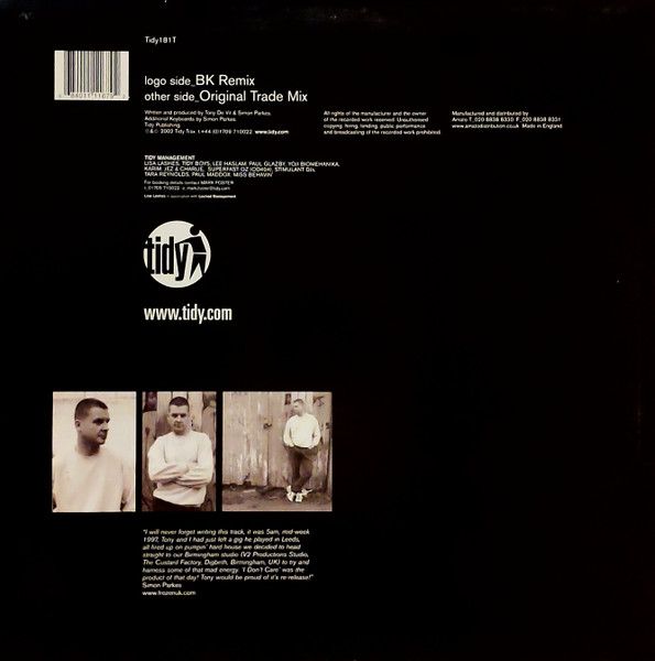 Tony De Vit - I Don't Care | Tidy Trax (Tidy181T) - 2