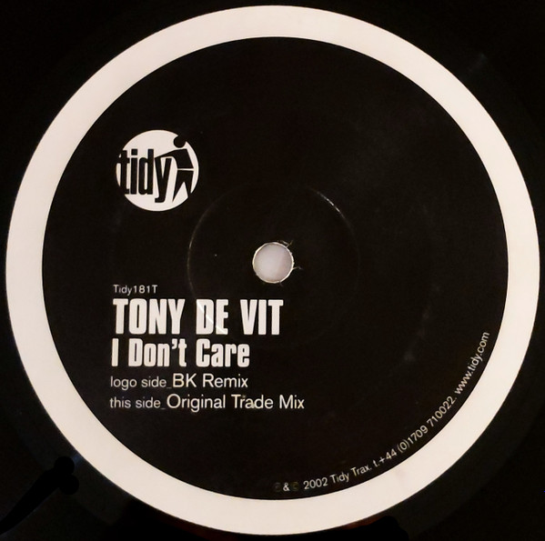 Tony De Vit - I Don't Care | Tidy Trax (Tidy181T) - 4