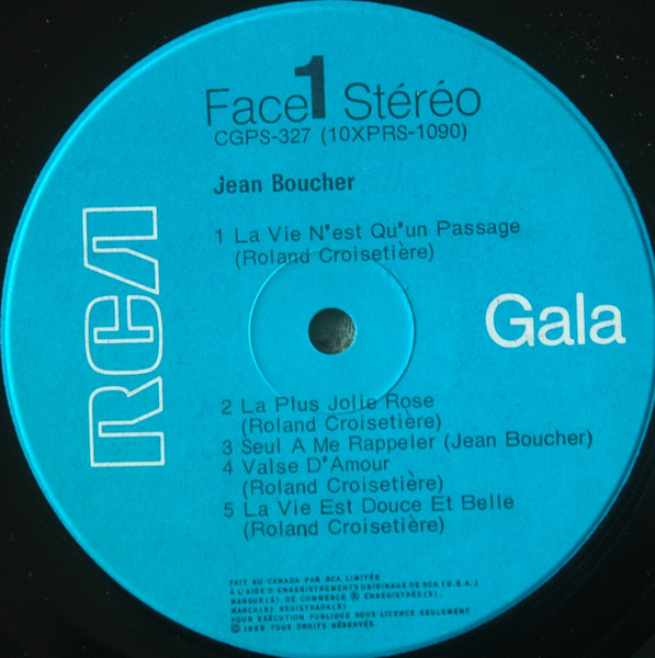Jean Boucher - Jean Boucher | RCA Gala (CGPS-327) - 3 Jean Boucher - Jean Boucher | RCA Gala (CGPS-327) - 3