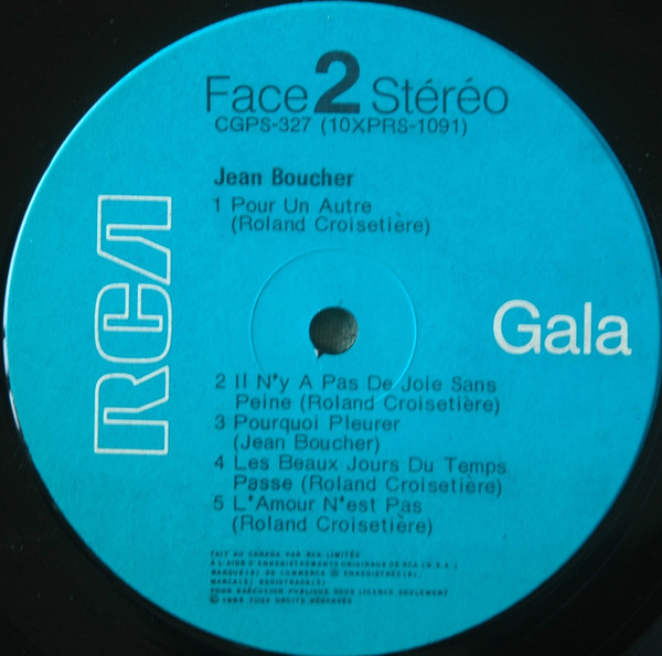Jean Boucher - Jean Boucher | RCA Gala (CGPS-327) - 4 Jean Boucher - Jean Boucher | RCA Gala (CGPS-327) - 4