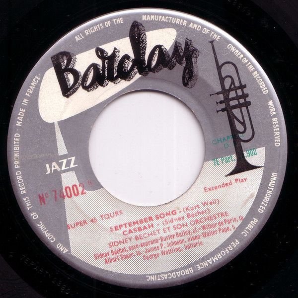 Sidney Bechet - I Got Rhythm | Barclay (74002) - 4