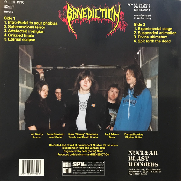 Benediction - Subconscious Terror | Nuclear Blast (NB 033) - 2 Benediction - Subconscious Terror | Nuclear Blast (NB 033) - 2