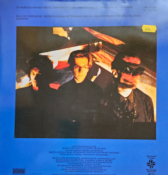 Love And Rockets - Seventh Dream Of Teenage Heaven | Bellaphon (260-07-086) - 3