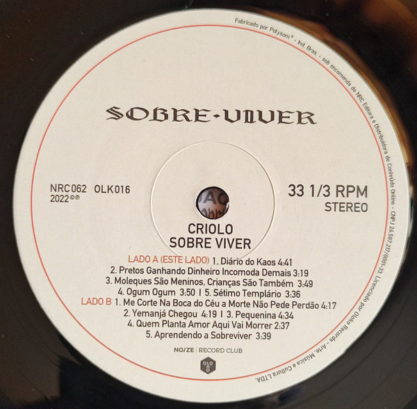 Criolo - Sobre Viver | Noize Record Club (NRC062) - 4