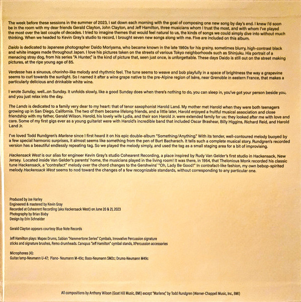 Anthony Wilson - Hackensack West | Cohearent Records (CR-AV-2301) - 4