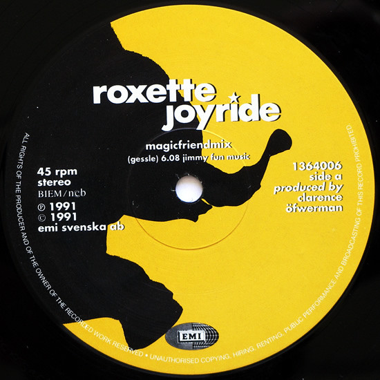 Roxette - Joyride (Magicfriendmix 12") (12") [Vinyl] | EMI (1364006) - 3
