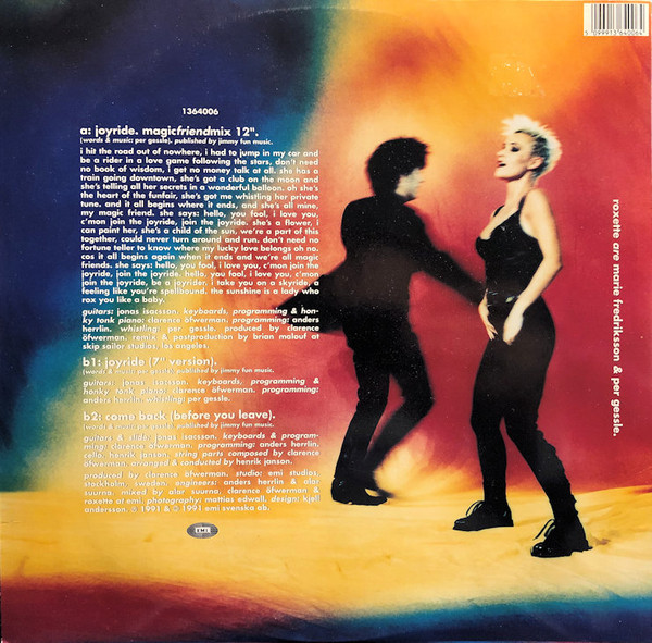 Roxette - Joyride (Magicfriendmix 12") (12") [Vinyl] | EMI (1364006) - 2