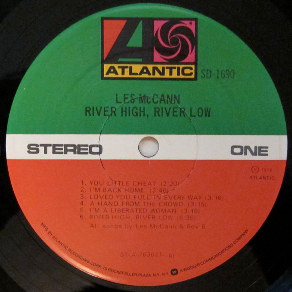 Les McCann - River High, River Low | Atlantic (SD 1690) - 3