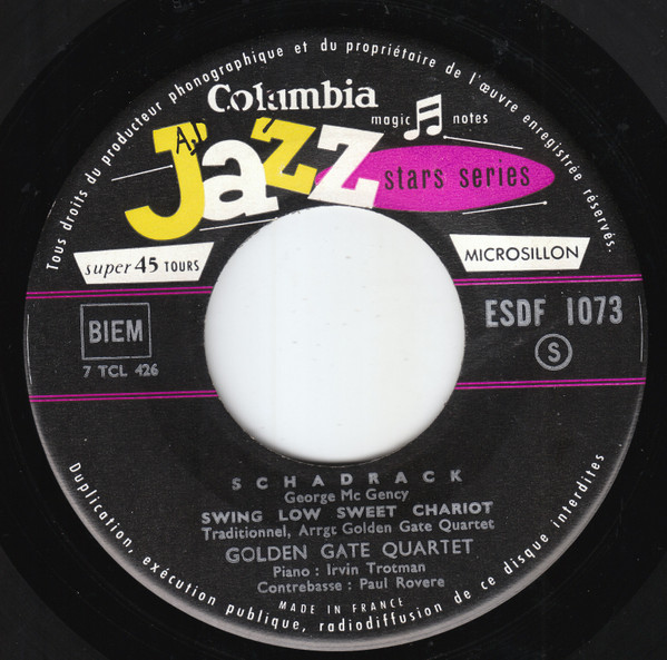 The Golden Gate Quartet - 9 - Schadrack | Columbia (ESDF 1073) - 3