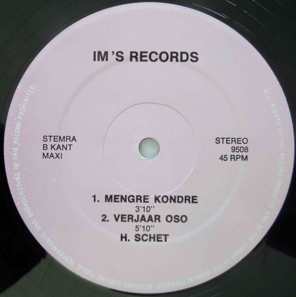 The Kolebrie Motjo Pokoe Band , Harold Schet - King Of The Motjo Pokoe | IM's Records (9508) - 4