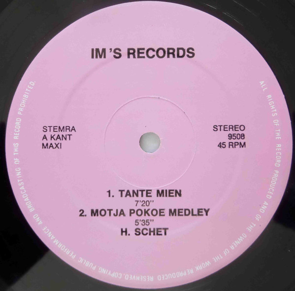 The Kolebrie Motjo Pokoe Band , Harold Schet - King Of The Motjo Pokoe | IM's Records (9508) - 3