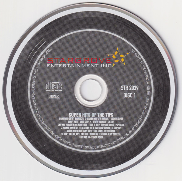 Various - Super Hits Of The 70s | Stargrove Entertainment Inc (STR 2039) - 3 Various - Super Hits Of The 70s | Stargrove Entertainment Inc (STR 2039) - 3