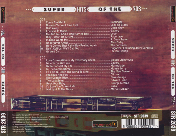 Various - Super Hits Of The 70s | Stargrove Entertainment Inc (STR 2039) - 2 Various - Super Hits Of The 70s | Stargrove Entertainment Inc (STR 2039) - 2