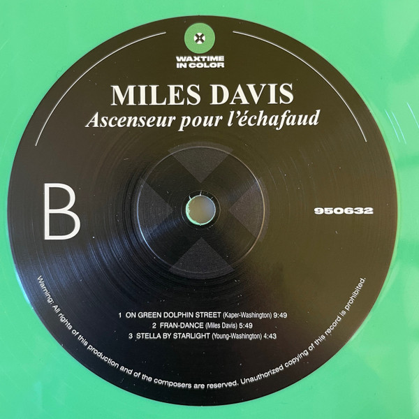 Miles Davis - Ascenseur Pour L'Échafaud (Lift To The Scaffold) | WaxTime In Color (950632) - 4