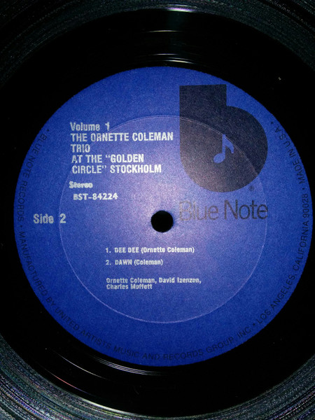 The Ornette Coleman Trio - At The "Golden Circle" Stockholm - Volume One | Blue Note (BLP 4224) - 3